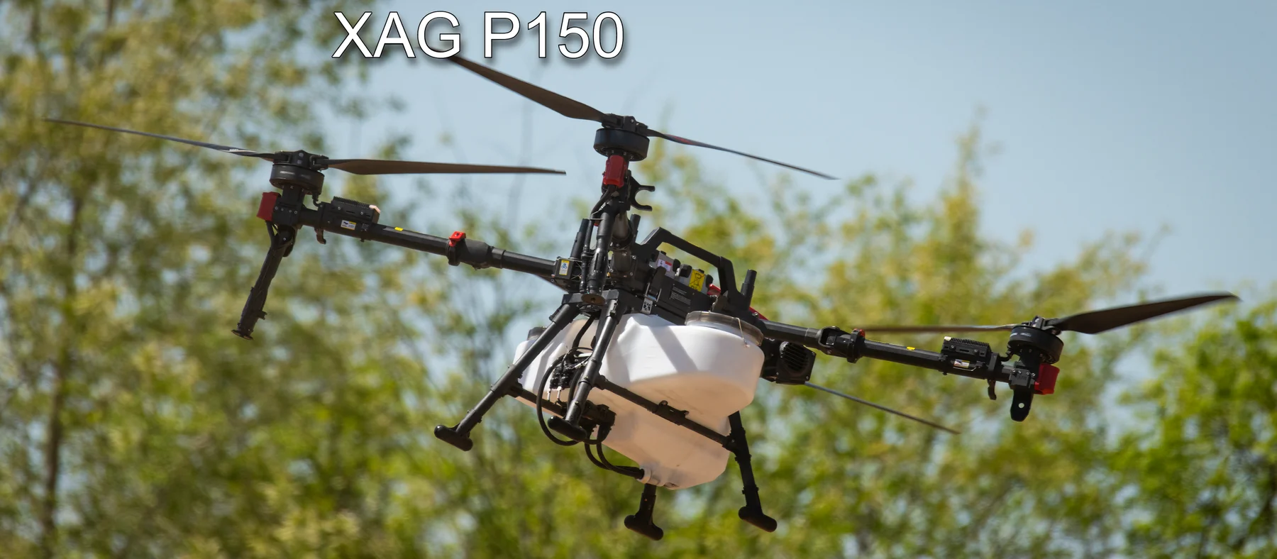 XAG P150 agricultural drone in flight