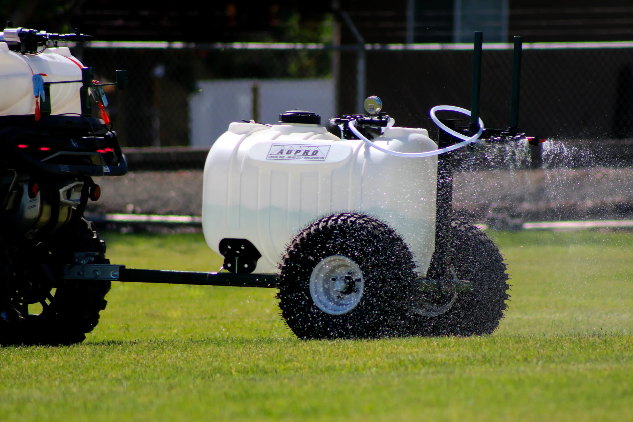 AGPRO field sprayer working in crop